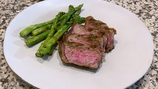 Grilled Steak amp Asparagus With Rosemary Garlic Butter With Tim [upl. by Adliw742]