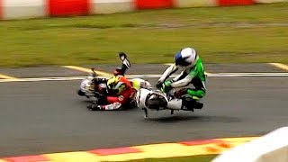 CRASH Incidents from the British Minibikes Championships Rd 4 2018 [upl. by Arun]