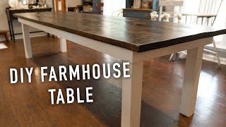 How to build your own Farmhouse Table  DIY [upl. by Edla]