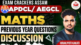 APDCL Maths Previous Year Question Analysis [upl. by Schilt655]