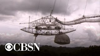 Arecibo Observatory telescope a Puerto Rico landmark collapses after damage [upl. by Orlina779]