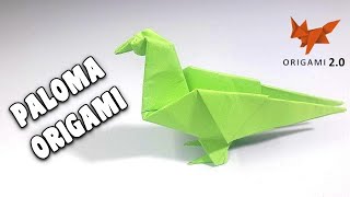 Cómo Hacer una PALOMA ORIGAMI  Paso a Paso  Origami Paper Dove [upl. by Ydiarf]