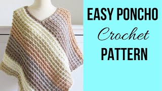 Crochet Poncho Pattern for Women [upl. by Aimil]