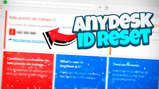 Como cambiar tu ID de anydesk Los 9 números  AnyDesk ID Reset Mi primer programa😲 [upl. by Marita]