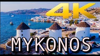 Beautiful Mykonos Greece in 4K HD [upl. by Aryamo]