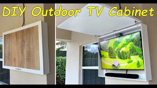 DIY Custom Outdoor TV Cabinet  under 200 [upl. by Cavill]