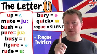 English Pronunciation  The Letter U  11 Ways to Pronounce U in English [upl. by Sllew]