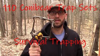 Survival SHTF Trapping Conibear 110 Three Squirrel Sets amp Baits [upl. by Atreb]