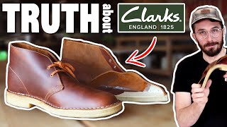 Clarks Desert Boot  CUT IN HALF  Chukka Boots  Whats Pull Up Leather [upl. by Llerdnek129]