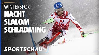 Schwarz sorgt für Heimsieg beim Nachtslalom in Schladming  Sportschau [upl. by Suilmann935]