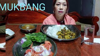 rhou thongba fish currysalad vegetable 🤤😋 mukbang meitei food [upl. by Ytisahc337]