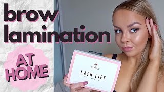 Easy DIY Brow Lamination at Home  for beginners [upl. by Windy]