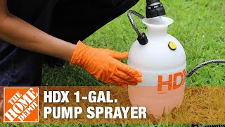 HDX 1Gal Pump Sprayer  The Home Depot [upl. by Ailatan]