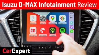 2021 Isuzu DMax infotainment review Wireless Apple CarPlay amp Android Auto [upl. by Mayes89]