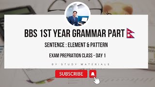 Sentences its elements and pattern  Grammar Part [upl. by Eniroc617]