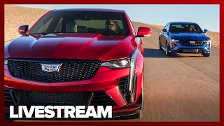 Live reveal Cadillac CT4V Blackwing and CT5V Blackwing [upl. by Alakcim152]