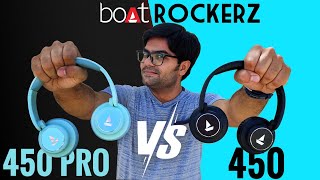 boAt Rockerz 450 Pro VS 450 OnEar Wireless Headphones 🎧🎧 is it Worth to Upgrade 🤔🤔 [upl. by Lhok]