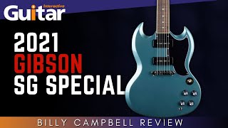 2021 GIBSON SG SPECIAL FADED PELHAM BLUE  REVIEW  BILLY CAMPBELL [upl. by Acceber]