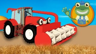 Trevor The Tractor Visits Geckos Garage  Tractors For Children [upl. by Eixam]