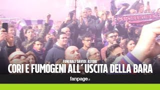 Funerali Davide Astori ecco cosa hanno fatto gli ultrà alluscita della bara [upl. by Ecadnak]