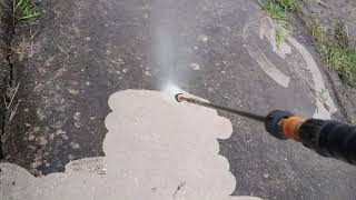 Power Care Turbo Nozzle vs 15 degree tip Pressure Washing [upl. by Irafat]