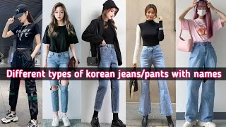 23 Different types of Korean jeanspants with nameskorean jeans outfit ideas for girlsby lookbook [upl. by Clarinda943]