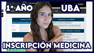 Inscripción a PRIMER AÑO  MEDICINA UBA [upl. by Anai]