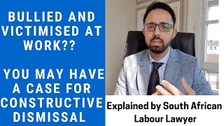 L104 CONSTRUCTIVE DISMISSAL and How to Prove your case at the CCMA [upl. by Evers]