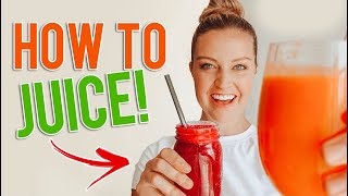 Juicing for Beginners  3 simple healthy juice recipes [upl. by Ravo791]