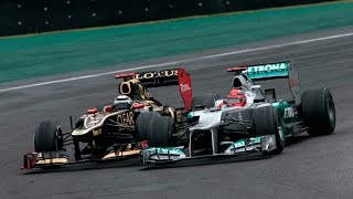 F1 2012 Brazil  Schumacher vs Raikkonen [upl. by Jenine]