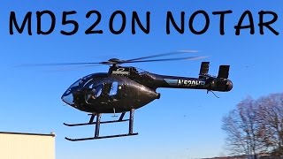 MD 520N NOTAR Helicopter review and flight [upl. by Nedrob]