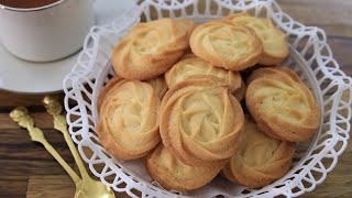 Butter Cookies Recipe  How to Make Butter cookies [upl. by Alten726]