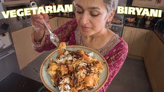 VEG BIRYANI How to make Vegetable biryani  Vegetarian Biryani  Food with Chetna [upl. by Savadove]