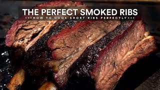 How to Smoke BEEF SHORT RIBS  BBQ Short Ribs Recipe [upl. by Lais]