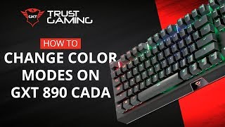 Change Colors GXT 890 CADA Mechanical Gaming Keyboard [upl. by Ellebanna]