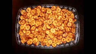 How To Make Crispy And Spicy Plantain Chips  KPEKERE [upl. by China]