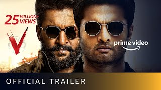 V  Official Trailer  Nani Sudheer Babu Aditi Rao Hydari Nivetha Thomas  Sept 5 [upl. by Sinnylg710]