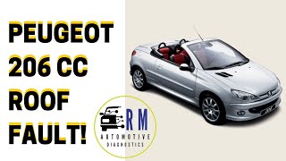 Peugeot 206cc roof fault [upl. by Diana]