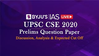 Live UPSC Prelims 2020 Analysis amp Discussion  GS Paper 1 [upl. by Dnivra]