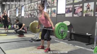 Halting Snatch Deadlift  Olympic Weightlifting Exercise Library  Catalyst Athletics [upl. by Isador78]