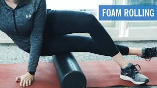 IT Band Stretches  Foam Rolling [upl. by Jakie397]