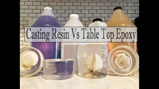 Casting Resin Vs Table Top Epoxy Whats The Difference [upl. by Euqinorev420]