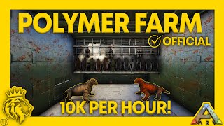 AUTOMATED Organic Polymer Farm Tutorial  10K PER HOUR  ARK Survival Evolved [upl. by Dilisio]