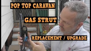 Caravan Pop Top Gas Strut Install [upl. by Carilla]