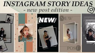 7 Creative ‘NEW POST’ Instagram Story Ideas  using the IG APP ONLY [upl. by Cobb]