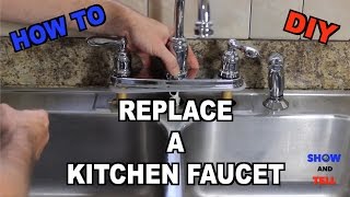 How To Replace a Kitchen Sink Faucet [upl. by Anitsuga702]