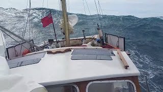 Ep009 Stormy Sailing in the Mediterranean Big Seas amp Gale Force Winds [upl. by Yarg]