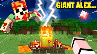 He SUMMONED Giant Alex In Minecraft [upl. by Aliehs]