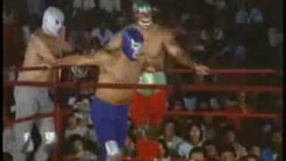 Mil Mascaras Blue Demon amp El Santo [upl. by Katey]