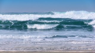 Breaking Waves  1 Hour of Beautiful Pacific Ocean Waves in HD [upl. by Alphonsine]